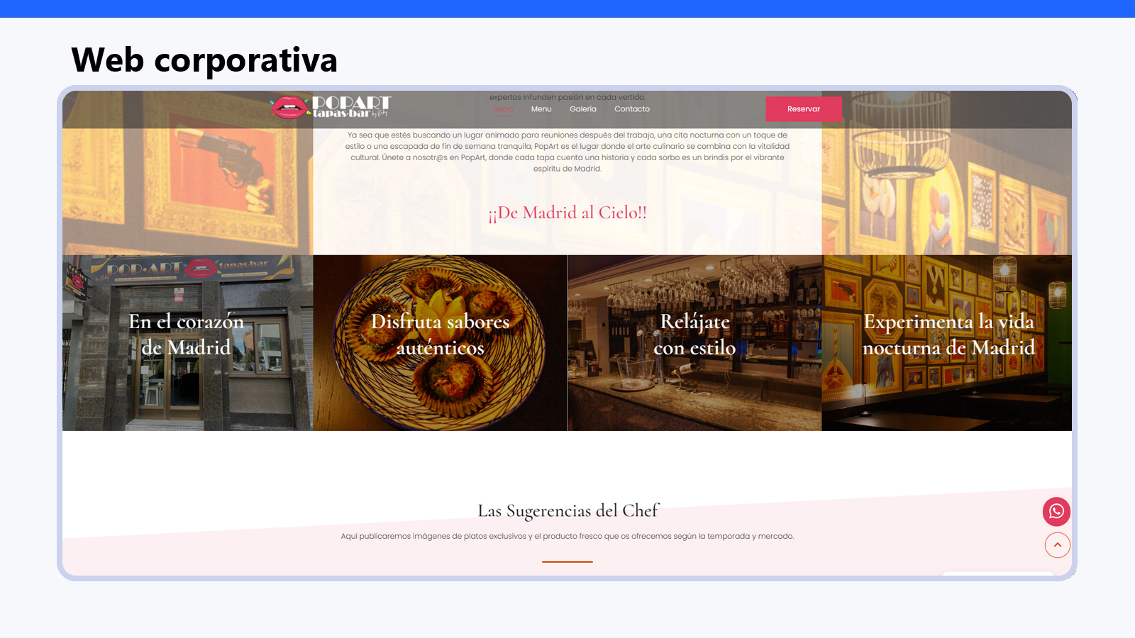 Web corporativa — Cliente C